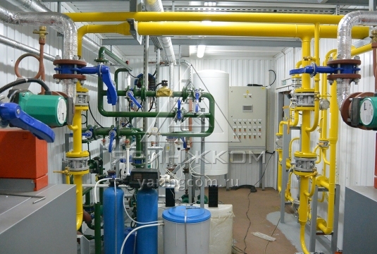 Блочно-модульная водогрейная котельная, установленной теплопроизводительностью 1 МВт