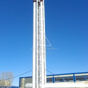 Типовое решение трубы ферменного типа высотой 25 метров с одним газоходом 800 мм