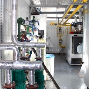 Типовое решение блочно-модульной газовой котельной 1 МВт (1 блок-модуль)