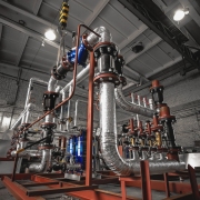 Типовое решение для ИТП мощностью 3,693 МВт с зависимым отоплением с ГВС